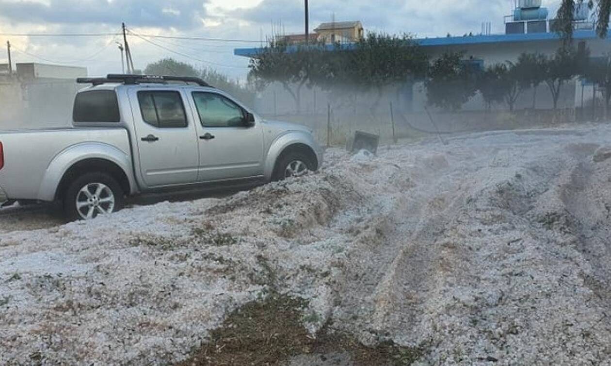 Κακοκαιρία στην Κρήτη: Σε «ποτάμια» μετατράπηκαν οι δρόμοι