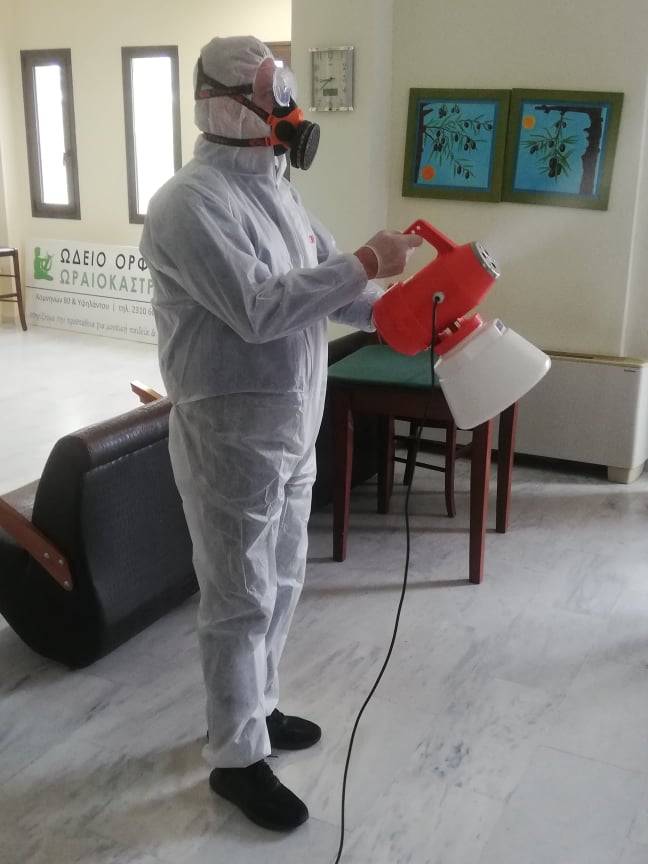 Εξοπλισμό για την απολύμανση χώρων προμηθεύτηκε ο Δημοτικός Οργανισμός Πολιτισμού, Πρόνοιας και Αλληλεγγύης Ωραιοκάστρου