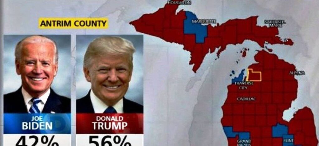 Λάθος λογισμικού αποκαλύφθηκε στα αποτελέσματα των εκλογών σε επαρχία των Η.Π.Α που πέρασε ξανά στα χέρια του Τράμπ