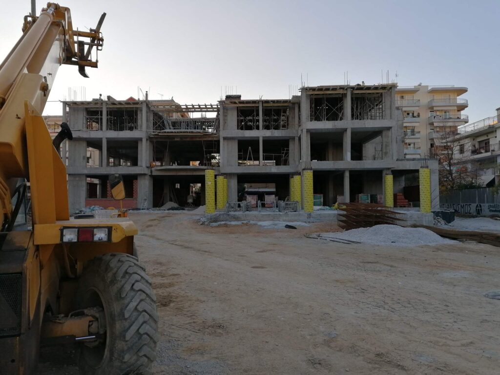 ΦΩΤΟ – Σε πλήρη εξέλιξη η κατασκευή του 24ου Δημοτικού Σχολείου Ευόσμου.