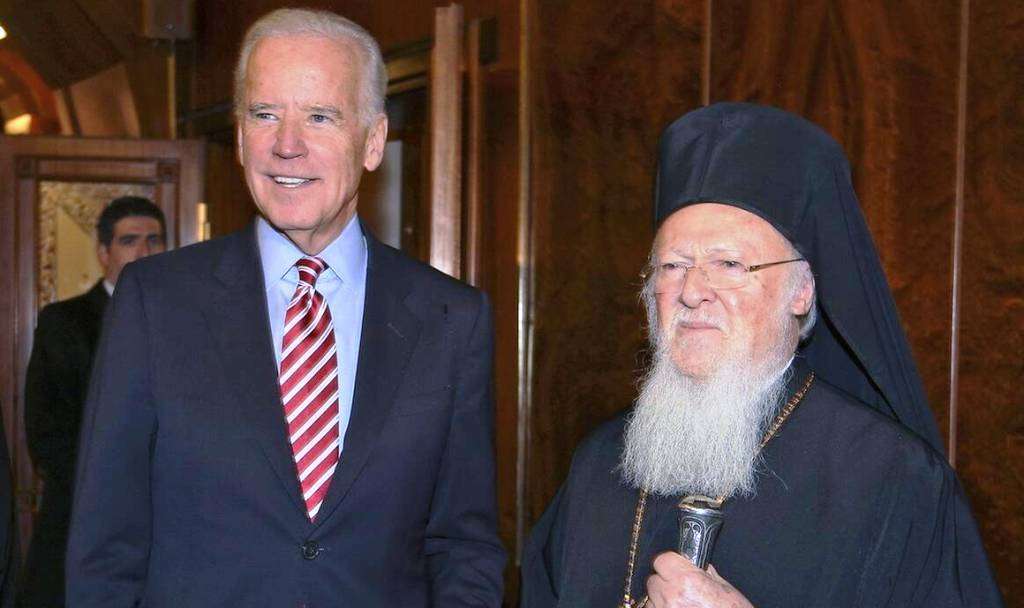 Τζο Μπάιντεν προς Βαρθολομαίο: «Προσβλέπουμε σε συνεργασία μαζί σας»