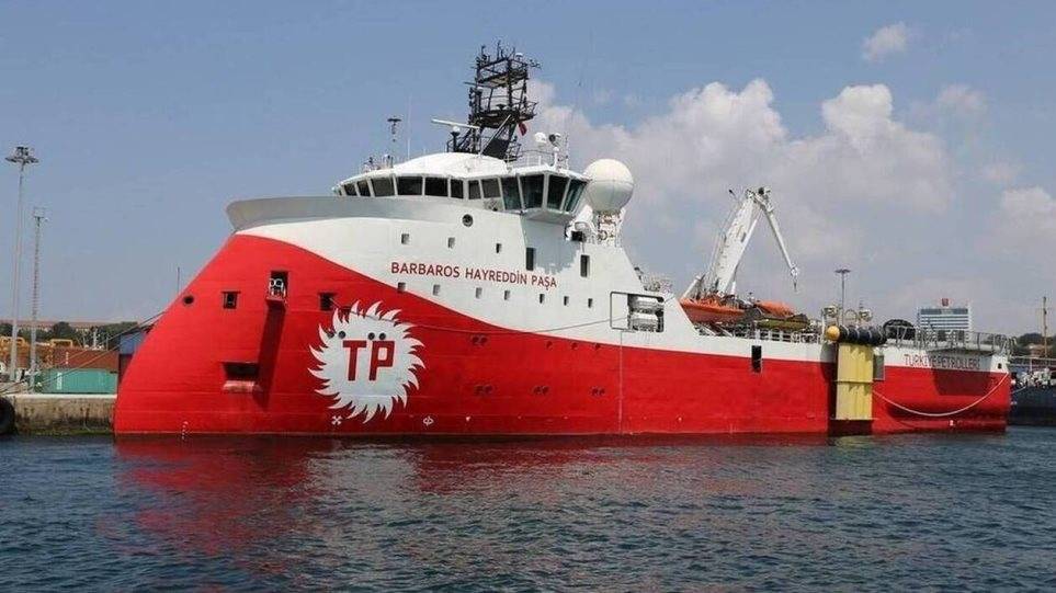 Ανοιχτά της Μυτιλήνης το τουρκικό ερευνητικό σκάφος Barbaros