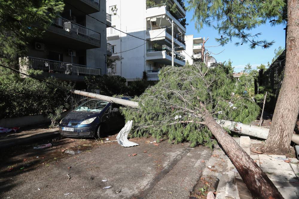 Λέσβος: Έντονα καιρικά φαινόμενα στο νησί