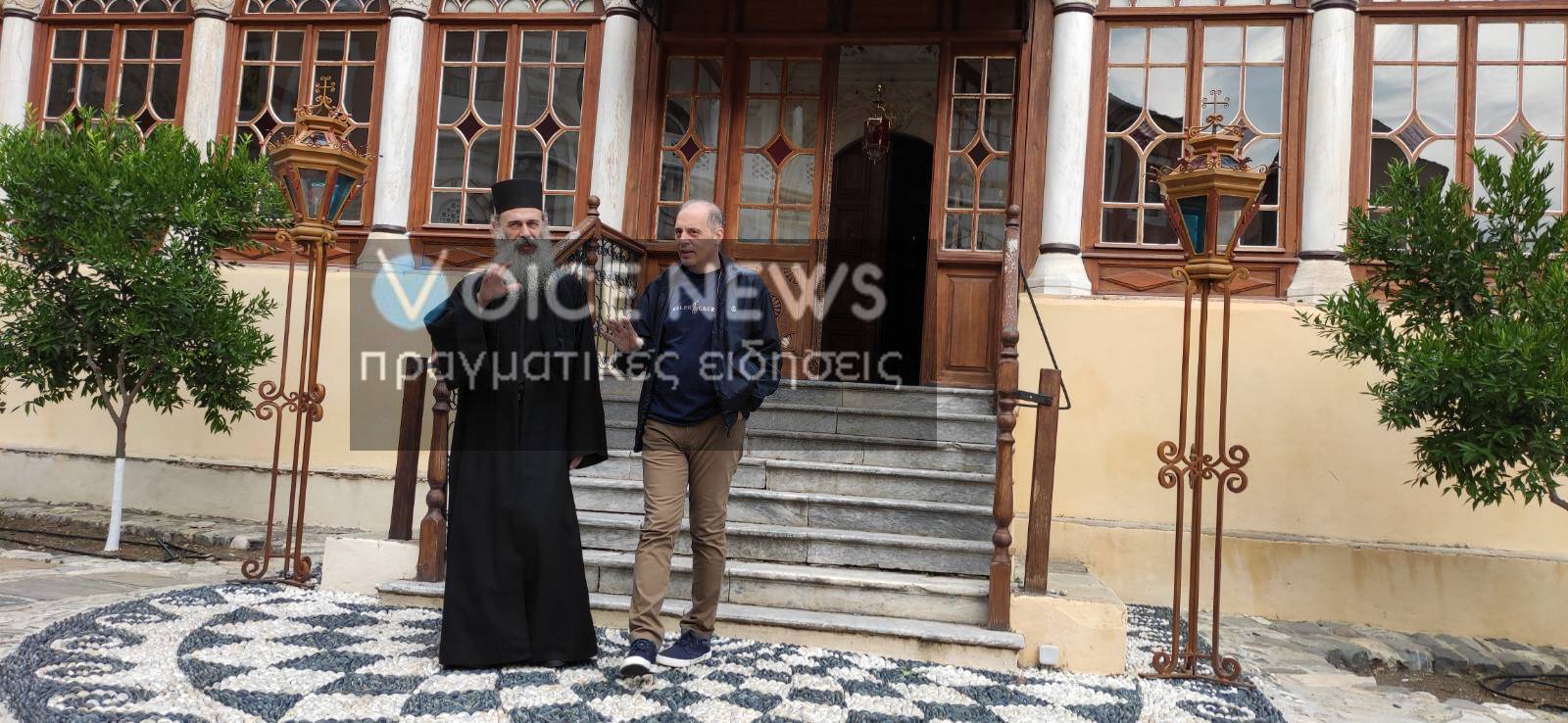 Επίσκεψη του Κυριάκου Βελόπουλου στην Ιερά Μονή Διονυσίου Αγίου Όρους
