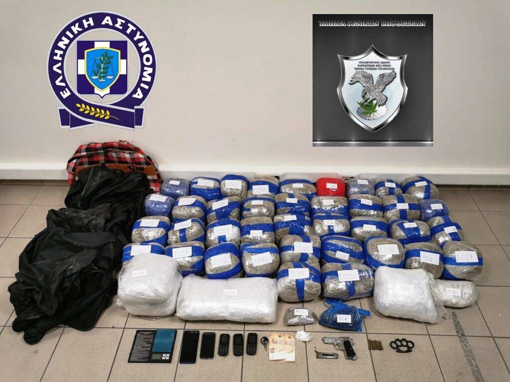 Κατασχέθηκαν πάνω από 45 κιλά κάνναβης και συνελήφθη ο 27χρονος διακινητής της