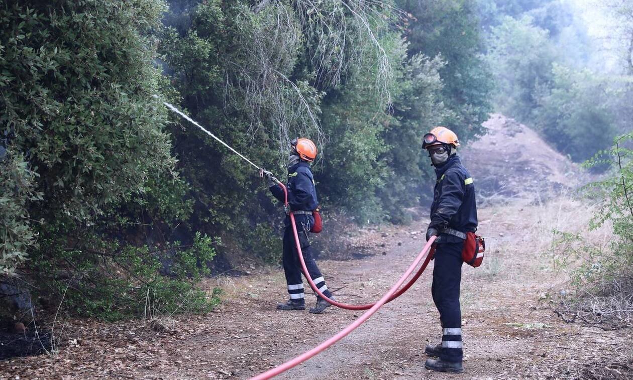 Κάζα - Βίλια Αττικής: Συνεχίζονται οι επιχειρήσεις κατάσβεσης