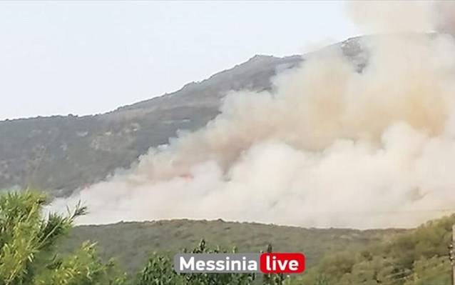 Μεσσηνία: Πυρκαγιά στην περιοχή Κάτω Μέλπεια του δήμου Οιχαλίας
