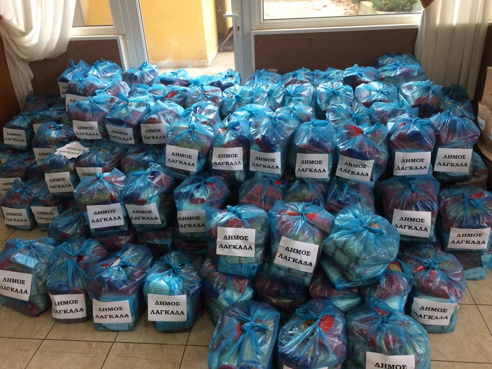 Διανομή προϊόντων Κοινωνικού Παντοπωλείου στο δήμο Λαγκαδά