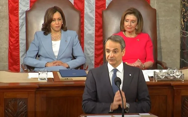 Live: Η ομιλία Μητσοτάκη στο κογκρέσο των ΗΠΑ