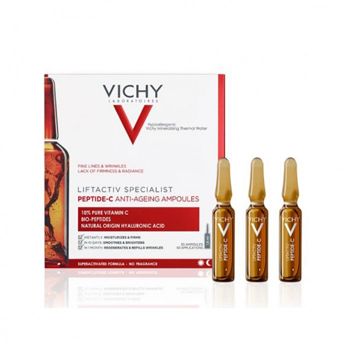 Vichy- Liftactiv Specialist Peptide-C Αμπούλες Αντιγήρανσης με Καθαρή Βιταμίνη C 30 Αμπούλες x 1,8ml