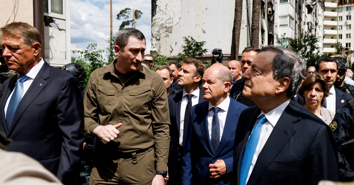 Στην Ουκρανία σήμερα Μακρόν, Ντράγκι και Σολτς