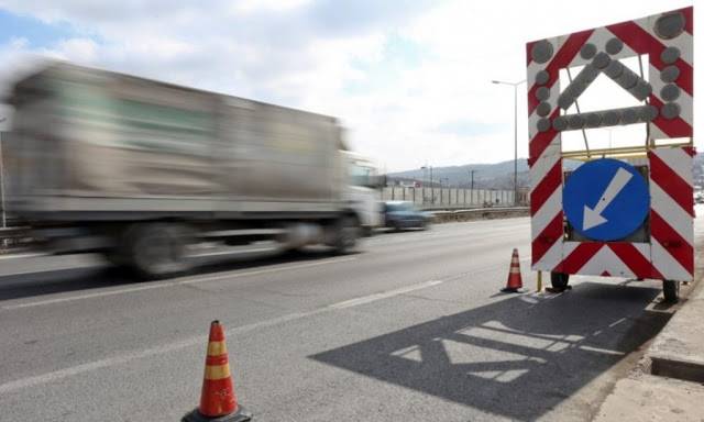 Εργασίες διαγράμμισης από την ΠΚΜ στην Εθνική Οδό 2 Θεσσαλονίκης – Έδεσσας
