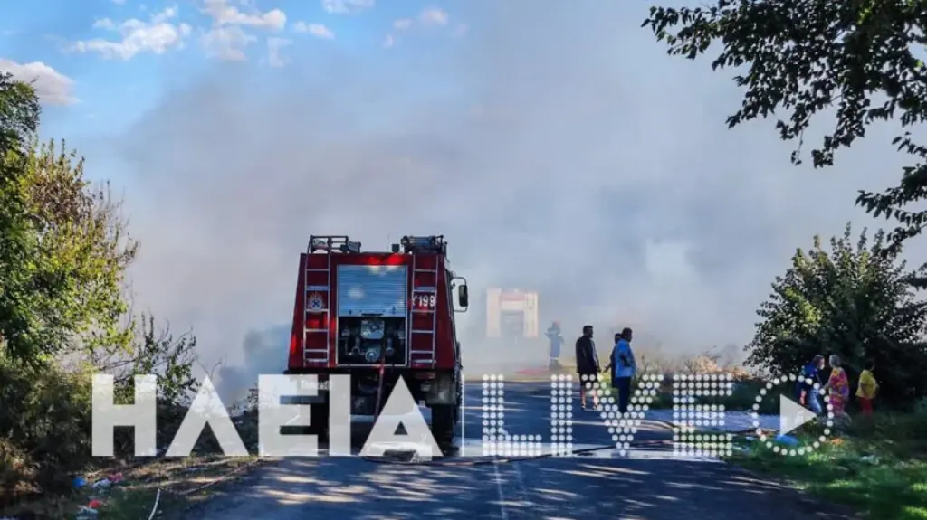 Συναγερμός για φωτιά στο Καβούρι Ηλείας