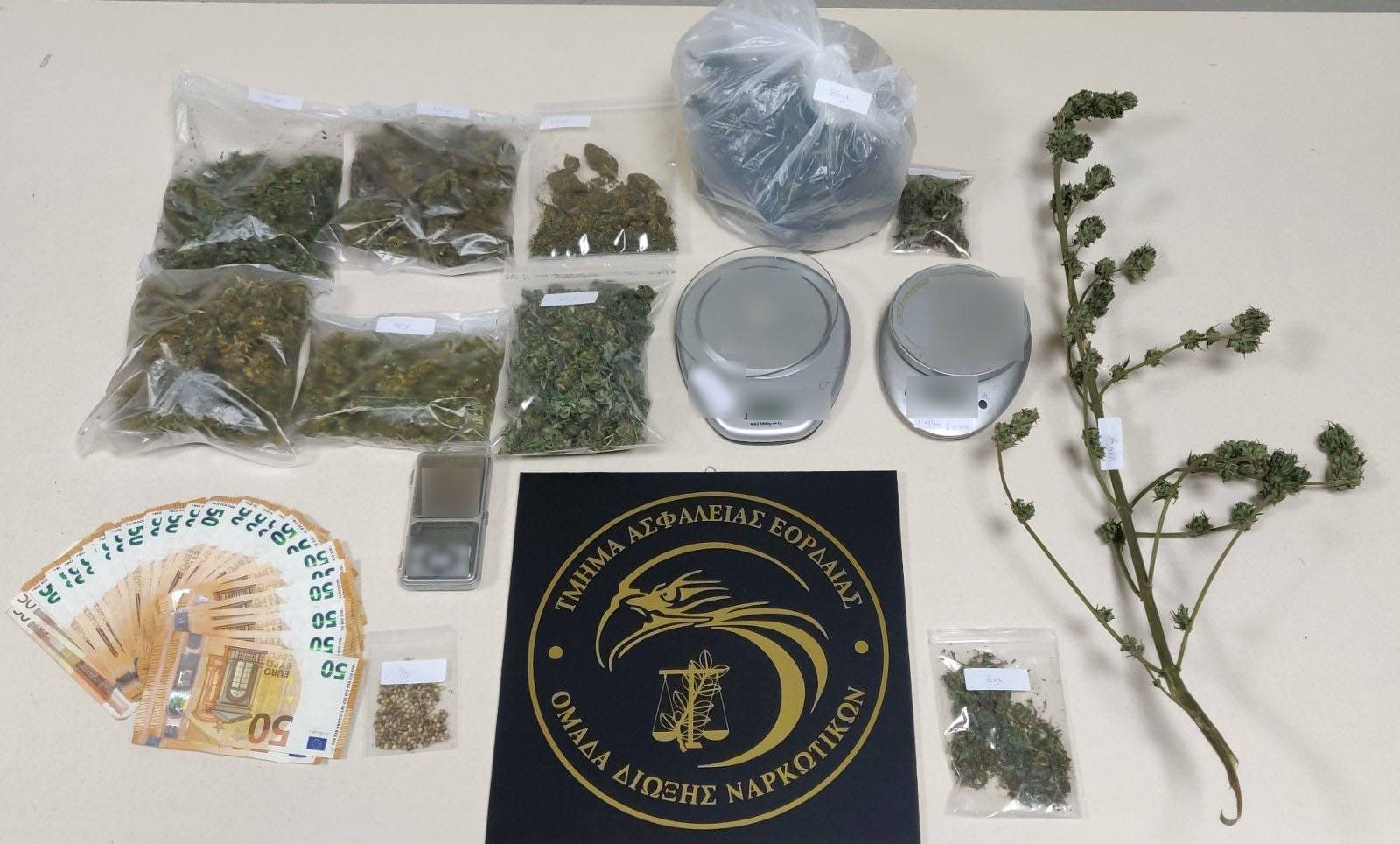 ΦΩΤΟ - Δύο συλλήψεις για διακίνηση ναρκωτικών στην Εορδαία