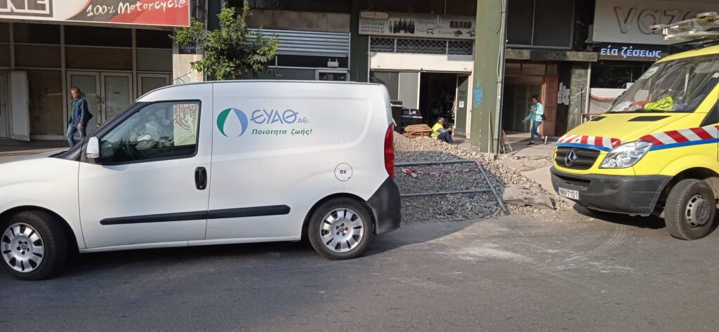 Εργασίες ύδρευσης στην οδό Λαγκαδά