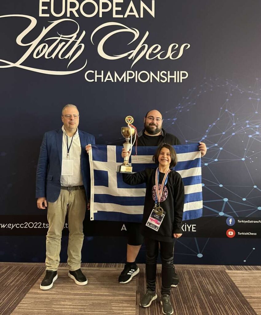 Μαριάντα Λάμπου: Πρωταθλήτρια Ευρώπης στο σκάκι μόλις εννιά ετών