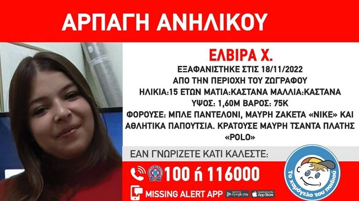 Χαμόγελο του παιδιού: Η οικογένεια γνωρίζει ποιος άρπαξε τη 15χρονη από του Ζωγράφου