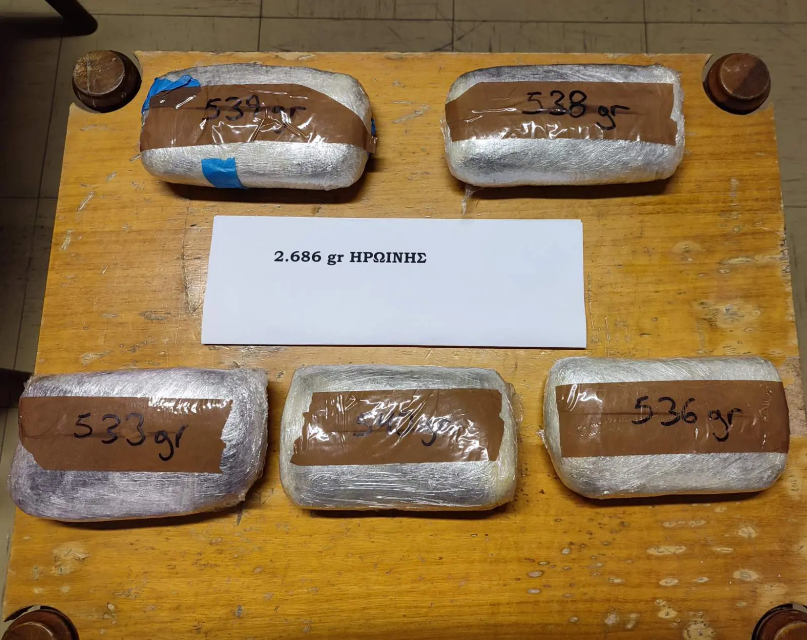 Δύο συλλήψεις για μεταφορά ναρκωτικών με σκοπό τη διακίνηση τους στη Ρόδο - Κατασχέθηκαν πάνω από 2,6 κιλά ηρωίνη
