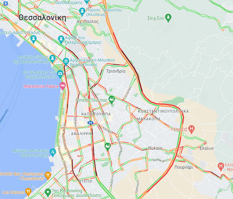 Θεσσαλονίκη: Αυξημένη κίνηση στον περιφερειακό