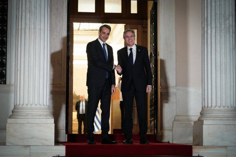Συνάντηση Μητσοτάκη-Μπλίνκεν: «Ηγετικός ο ρόλος της Ελλάδας σε κρίσιμα θέματα»