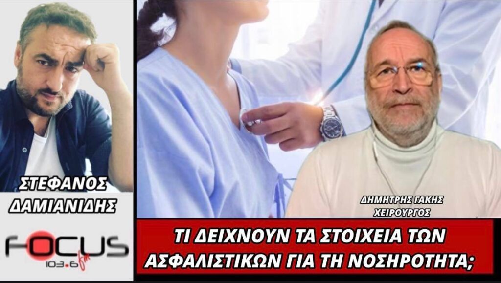 Δημήτρης Γάκης: Τι δείχνουν τα στοιχεία των ασφαλιστικών για τη νοσηρότητα;