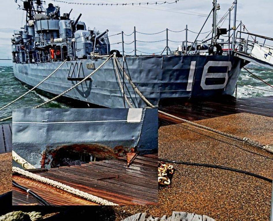 "Χτυπήθηκε" από τους θυελλώδεις ανέμους και υπέστη ζημιές το "ΒΕΛΟΣ"