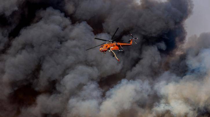 Κρήτη:Φωτιά κοντά σε σπίτια στο Κεντρί Ιεράπετρας
