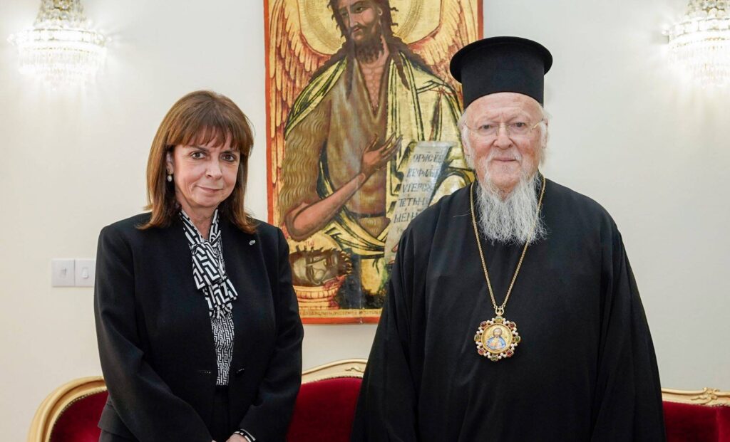 Στην Ηλεία η ΠτΔ Κ. Σακελλαροπούλου με τον Οικουμενικό Πατριάρχη Βαρθολομαίο