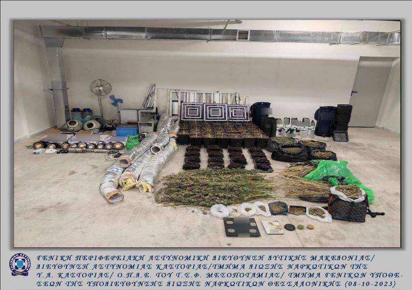 Θεσσαλονίκη: Κρύπτη με εργαστήριο υδροπονικής καλλιέργειας κάνναβης εντόπισε η αστυνομία