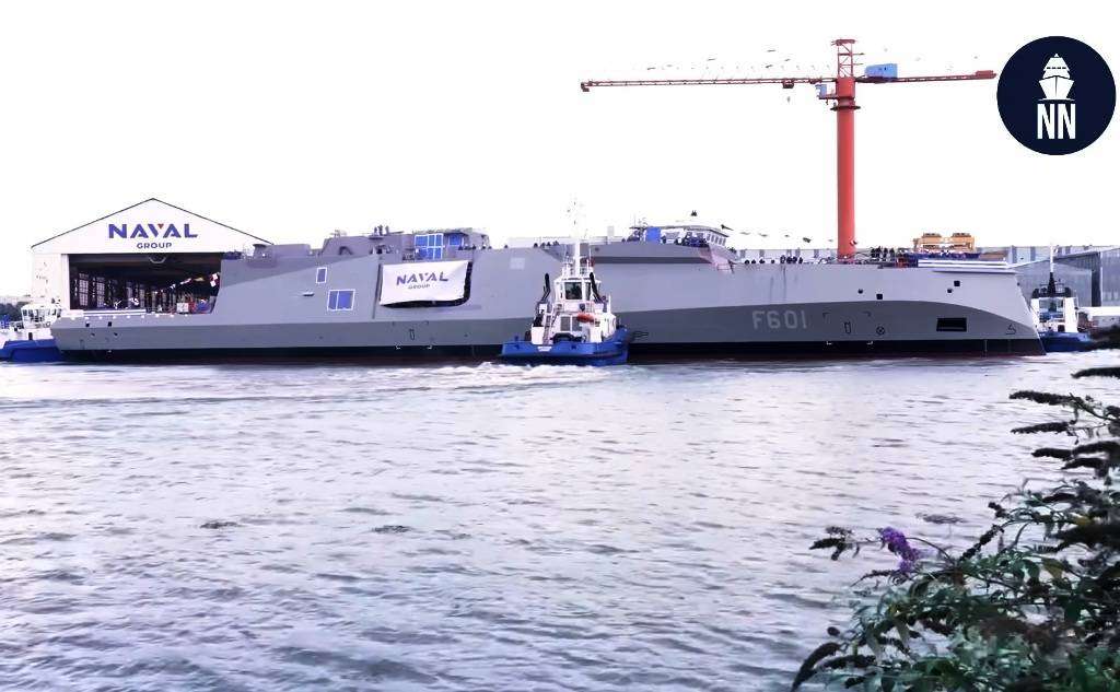 Καθελκύστηκε η φρεγάτα "Κίμων" η πρώτη από τις ελληνικές Belharra