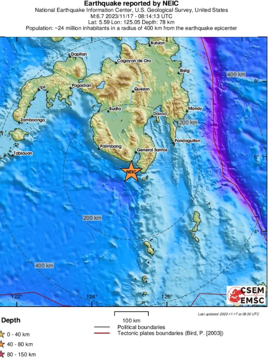 Φιλιππίνες: Ισχυρός σεισμός 7 Ρίχτερ - Προειδοποίηση για τσουνάμι