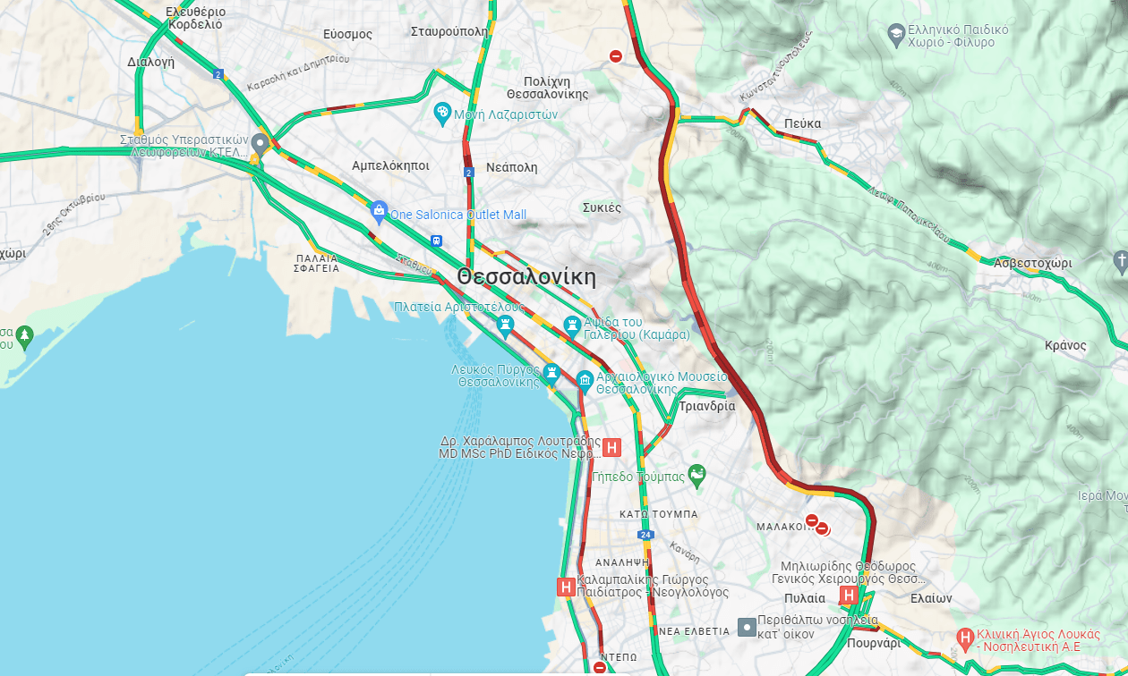 Θεσσαλονίκη - Fly Over: Με μποτιλιάρισμα ξεκινάει η νέα εβδομάδα