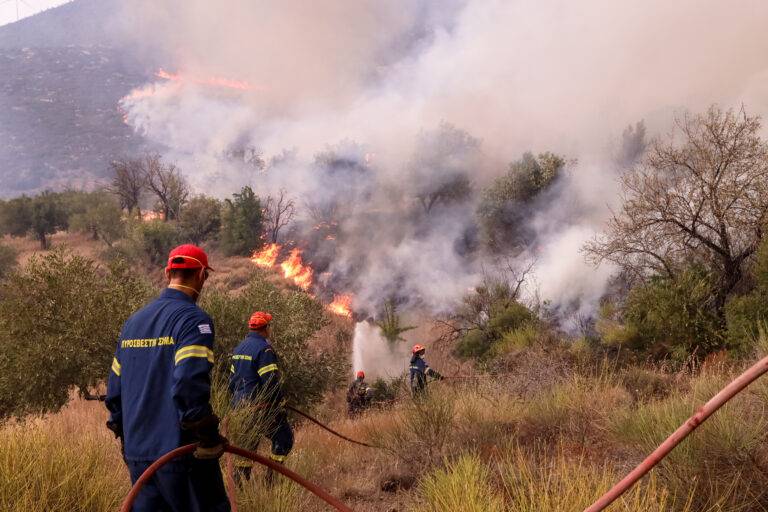Πιερία: Οριοθετήθηκε η πυρκαγιά στα Πιέρια Όρη – Παραμένει ισχυρή δύναμη της πυροσβεστικής