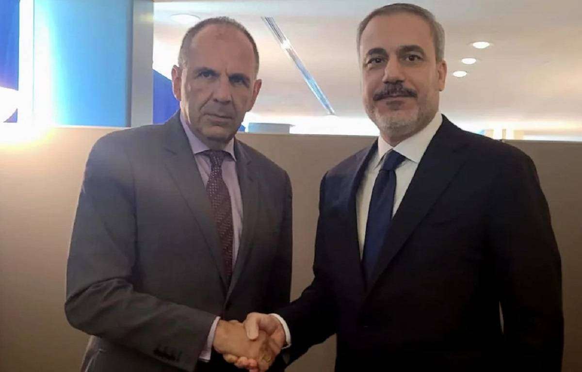 Παραγματοποιήθηκε συνάντηση Γεραπετρίτη - Φιντάν. Συζήτησαν για την προετοιμασία της επίσκεψης Μητσοτάκη στην Άγκυρα