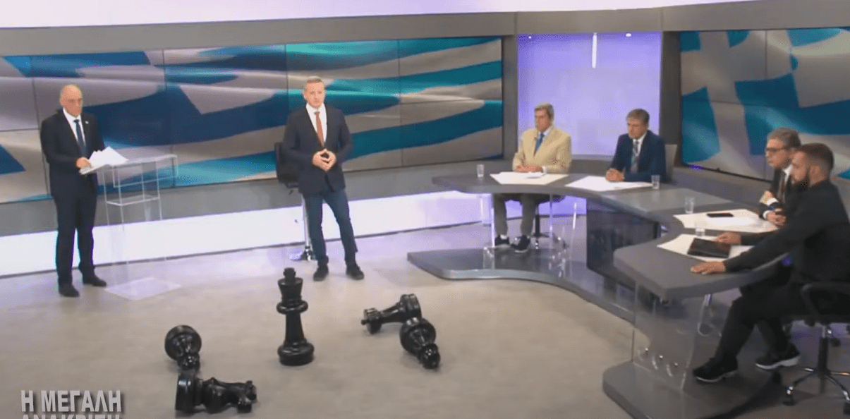 Χίος, Βλάχος, Σερέτης, Παναγιώτου και Παπακυριακόπουλος "ανακρίνουν" τον Κυριάκο Βελόπουλο// ΒΙΝΤΕΟ