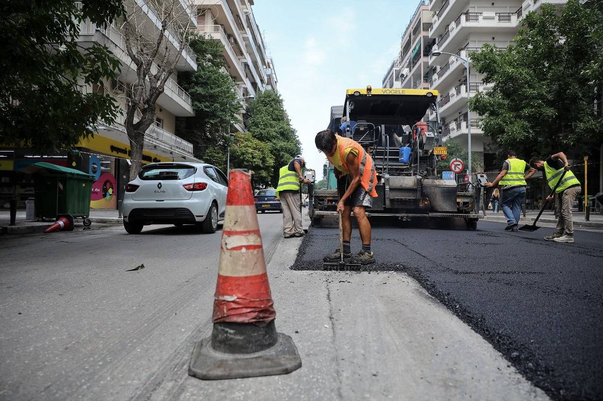 Εργασίες ασφαλτόστρωσης σήμερα και αύριο σε Εγνατία και Κων. Καραμανλή - Οι κυκλοφοριακές ρυθμίσεις