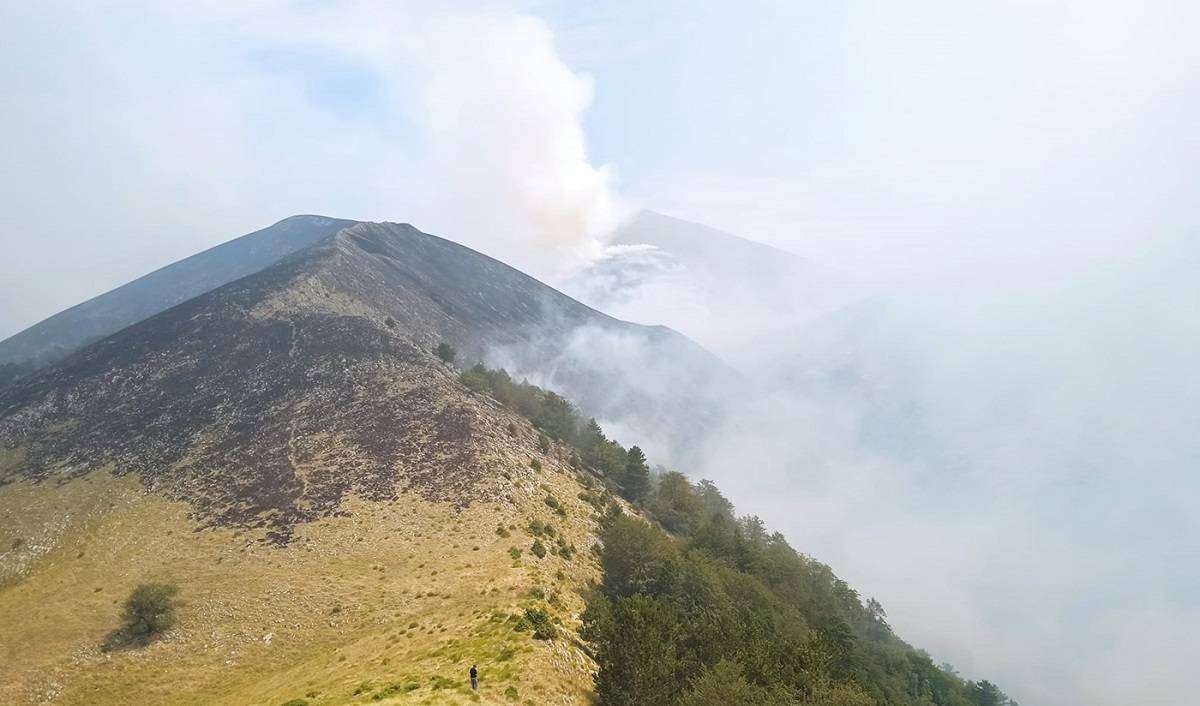 Πυρκαγιά στο όρος Φαλακρό στη Δράμα