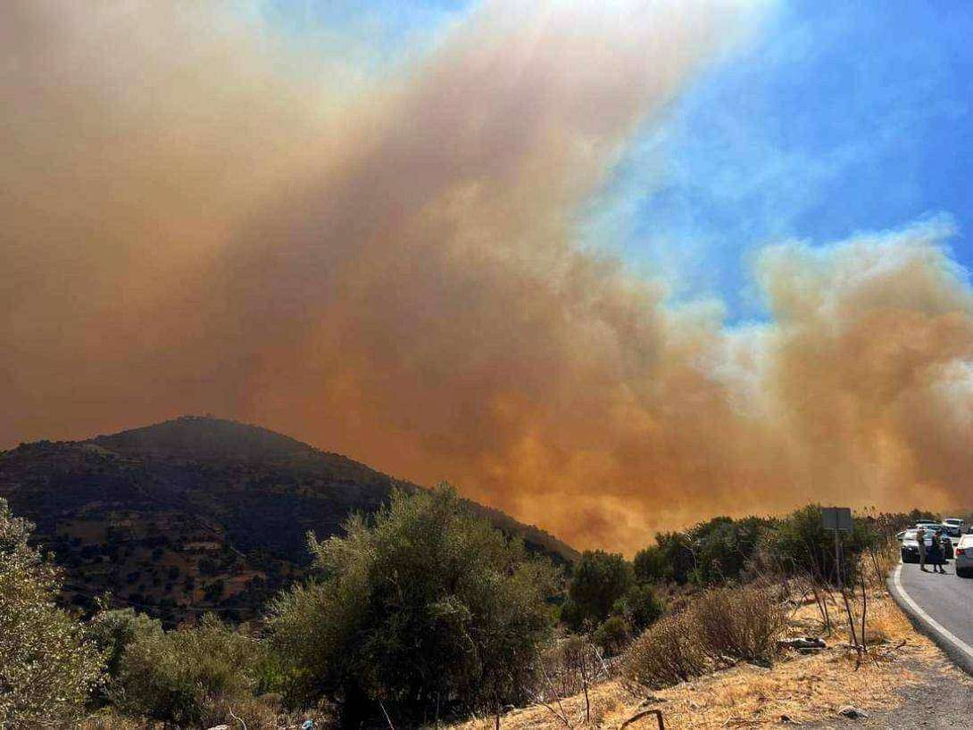 Φωτιά στο Ρέθυμνο: Aνυπολόγιστες καταστροφές σε καλλιέργειες και ελαιώνες - Συνεχίζεται η μάχη της πυροσβεστικής, εκκενώθηκαν 9 χωριά