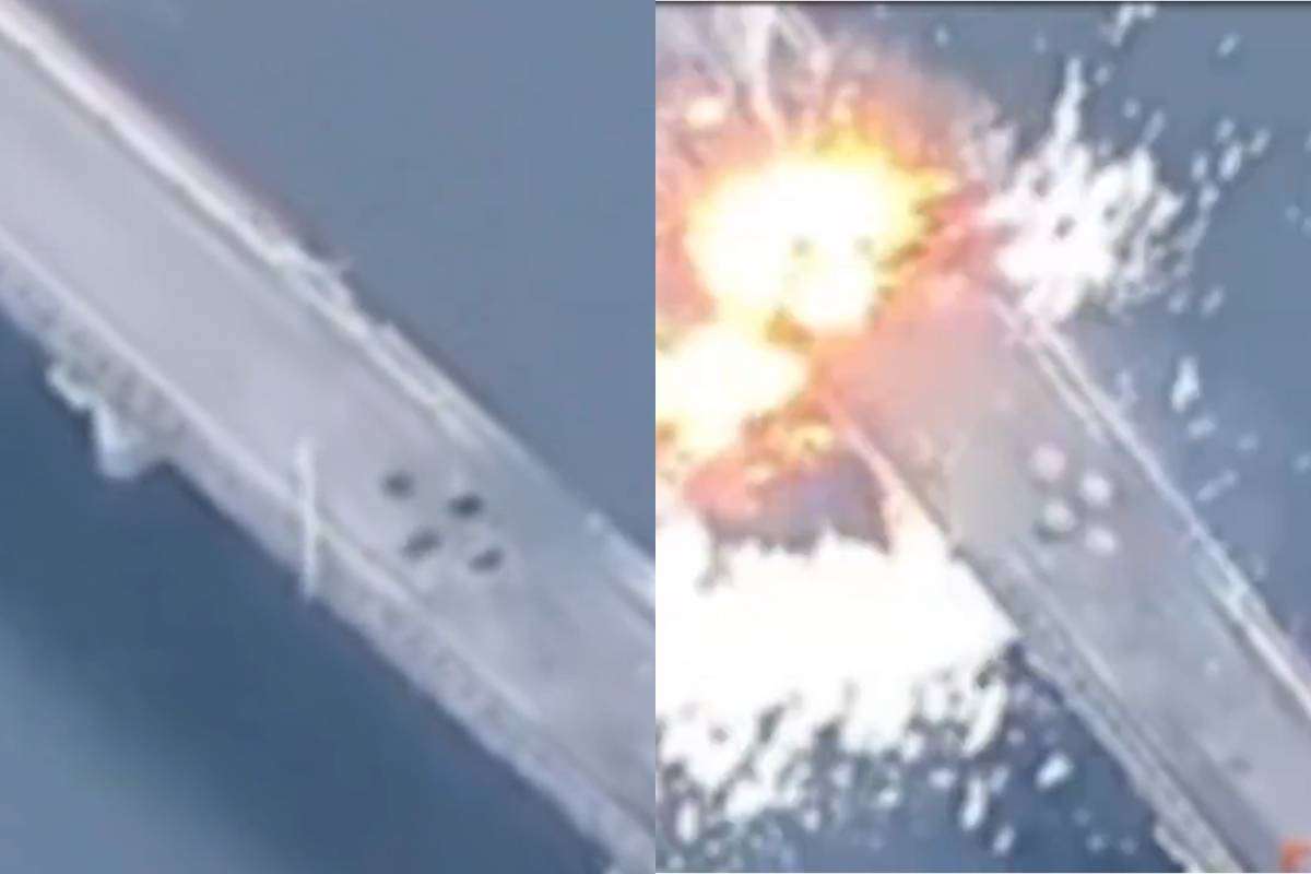 Η Ουκρανία ανακοίνωσε πως έπληξε γέφυρα στη ρωσική περιφέρεια του Κουρσκ (video)