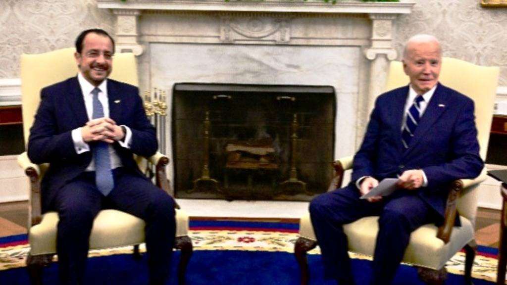 Τη στήριξη της Ουάσινγκτον στο Κυπριακό εξέφρασε ο Μπάιντεν στη συνάντηση με τον Νίκο Χριστοδουλίδη