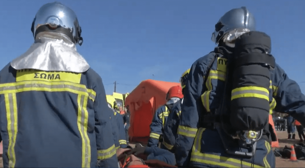 Αεροδρόμιο «Μακεδονία»: Σε εξέλιξη άσκηση με πυροσβεστική, Ε.Κ.Α.Β. και αστυνομία
