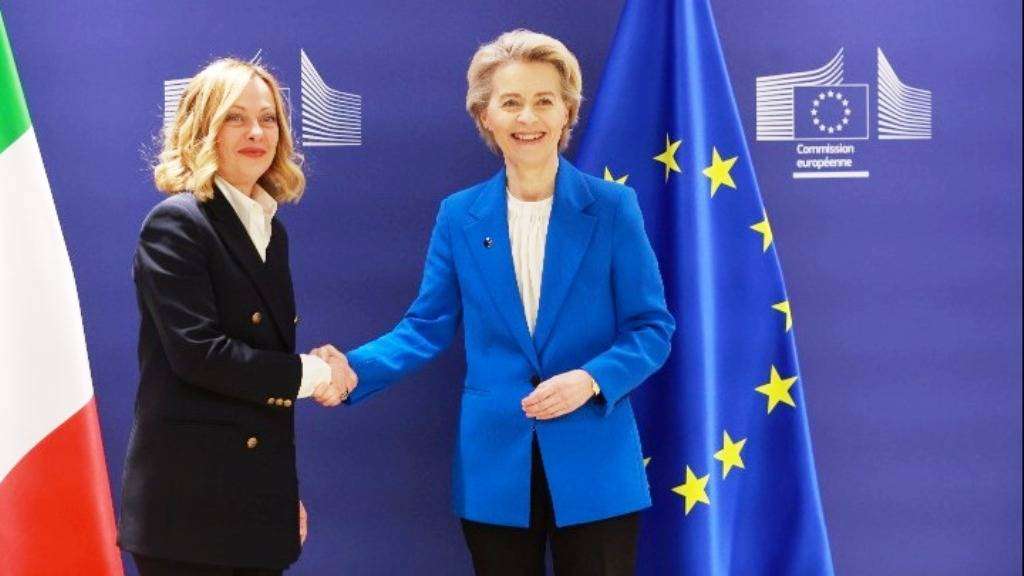 Συναντήθηκαν Τζόρτζια Μελόνι και Ούρσουλα φον ντερ Λάιεν στις Βρυξέλλες
