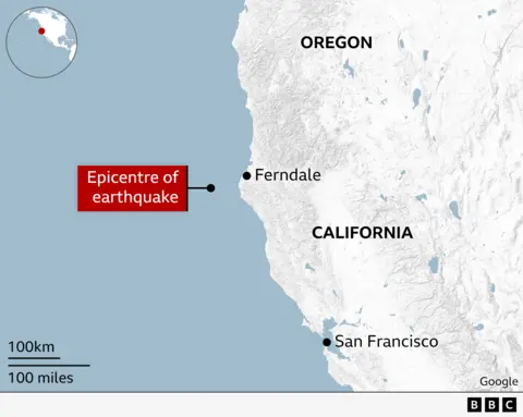 Tsunami warning cancelled after magnitude 7 earthquake hits California