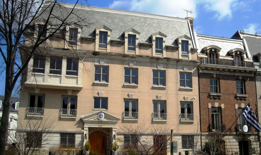 Πουλήθηκε το ακίνητο της πρώην ελληνικής πρεσβείας στην Ουάσιγκτον.