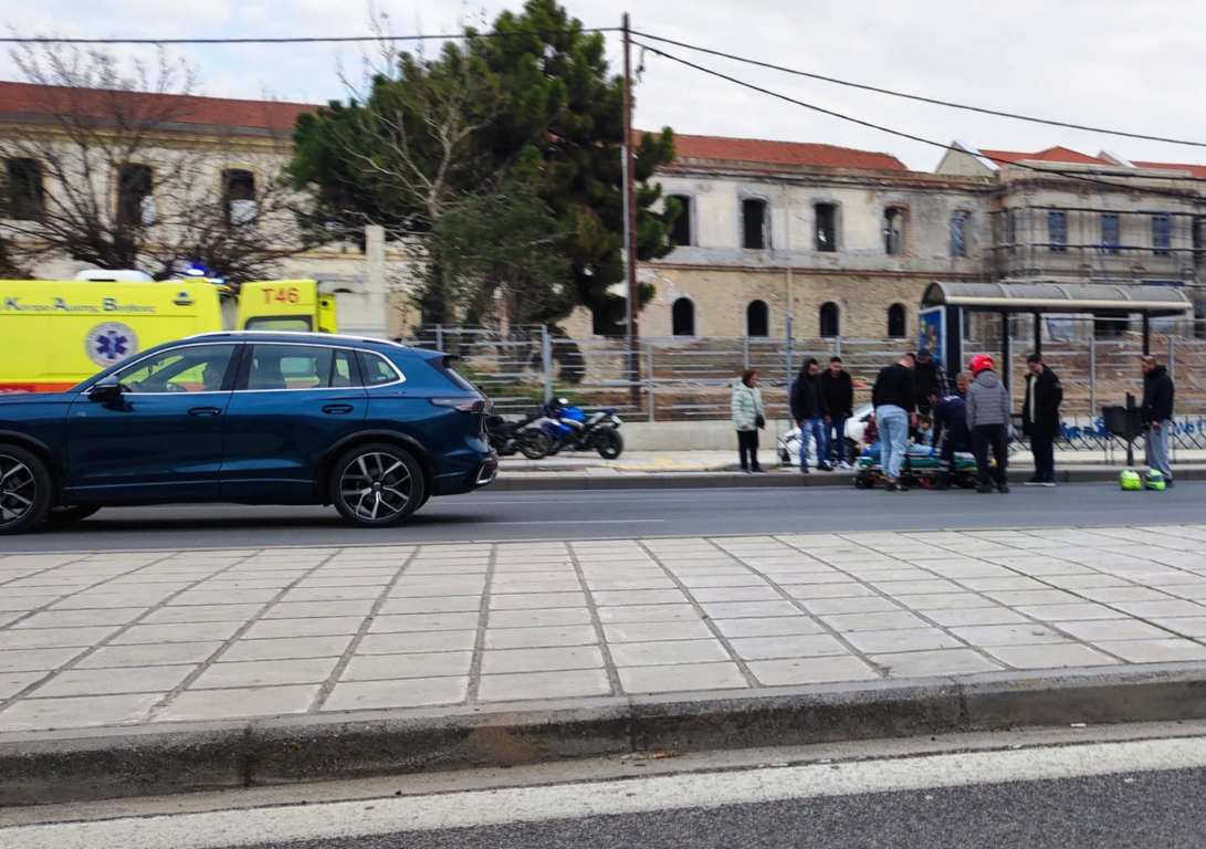 Τροχαίο με τραυματισμό στην οδό Λαγκαδά στη Θεσσαλονίκη