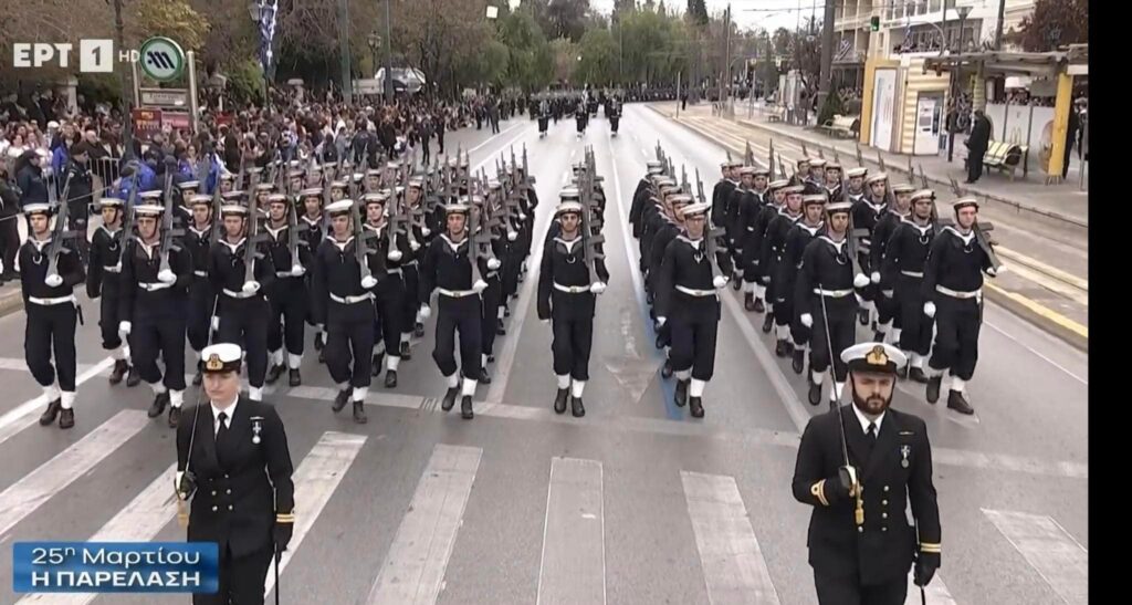 Live η στρατιωτική παρέλαση της 25ης Μαρτίου