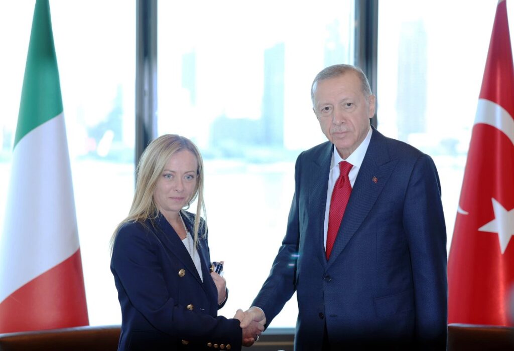 Συναντήθηκαν σήμερα στη Ρώμη η Τζόρτζια Μελόνι και ο Ρετζέπ Ταγίπ Ερντογάν
