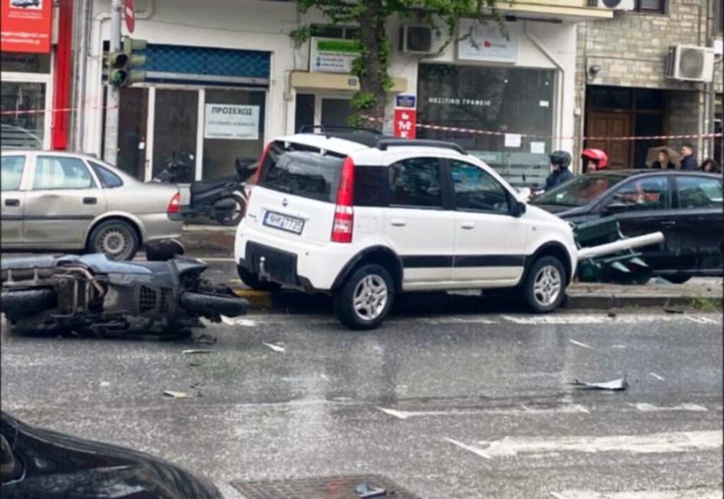 Τροχαίο ατύχημα στην ανατολική Θεσσαλονίκη