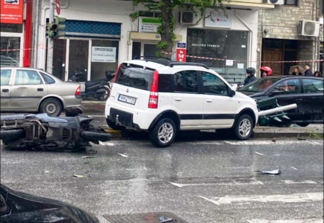 Τροχαίο ατύχημα στην ανατολική Θεσσαλονίκη