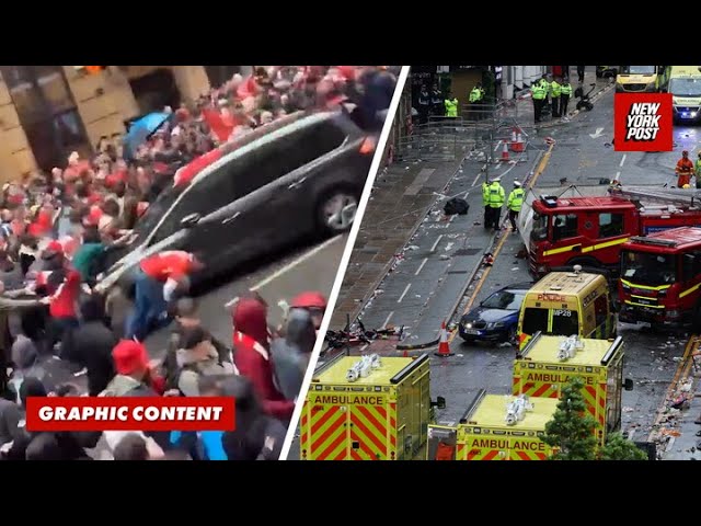 Σκηνές χάους στο Λίβερπουλ όταν αυτοκίνητο έπεσε σε πλήθος